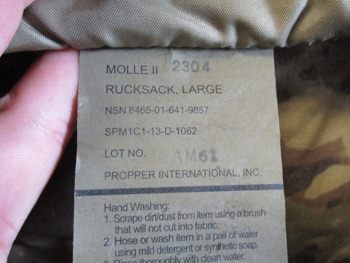 US Military MOLLE II Large Rucksack MultiCam w/ Molded Waist Belt Surplus