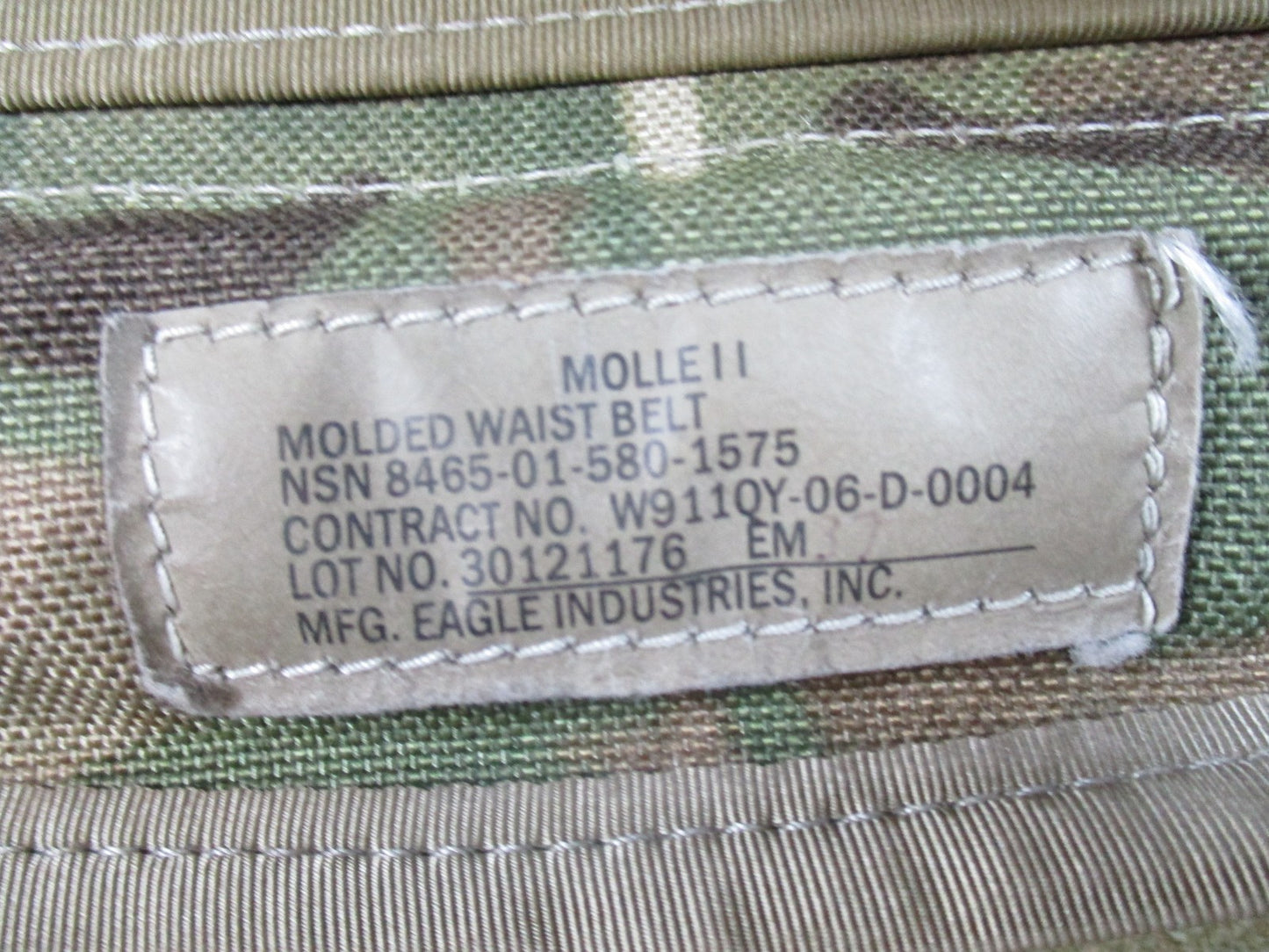 US Military MOLLE II Large Rucksack MultiCam w/ Molded Waist Belt Surplus