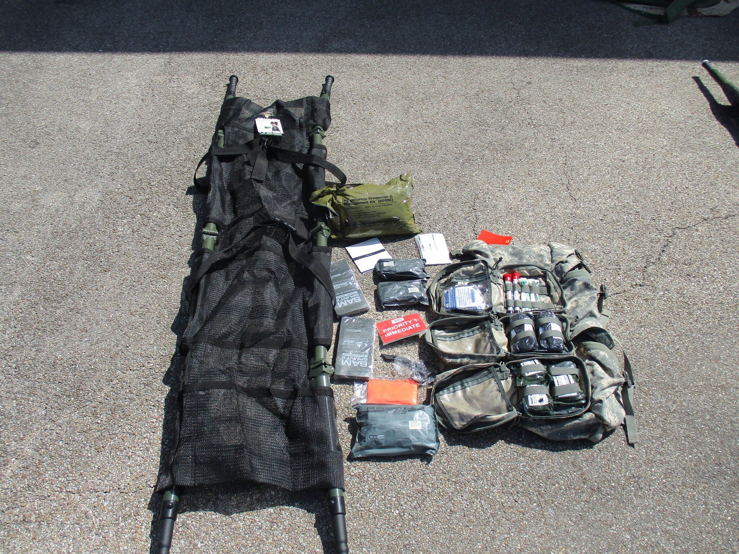 North American Rescue Talon II 90C Litter & Combat Casualty Response Bag Surplus