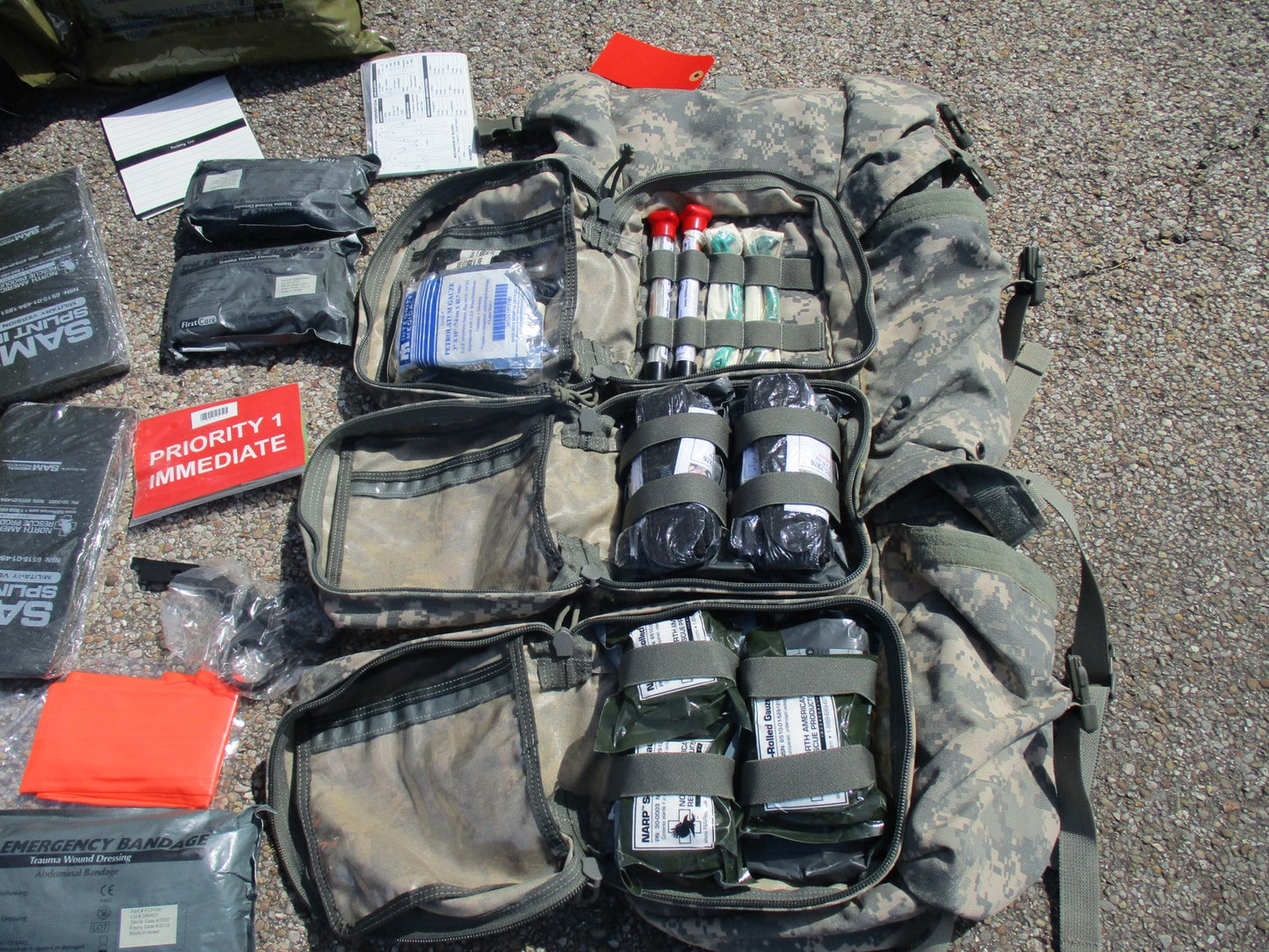North American Rescue Talon II 90C Litter & Combat Casualty Response Bag Surplus