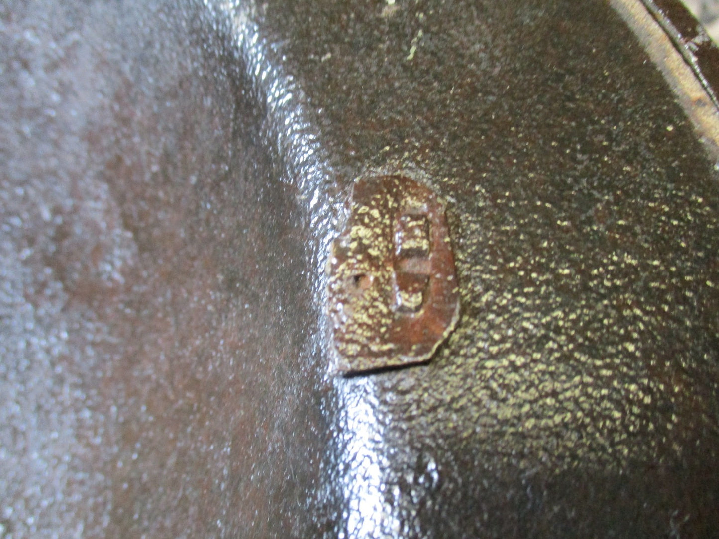 British Vintage Steel Brodie Helmet Shell WWI WWII Era Military Collectible