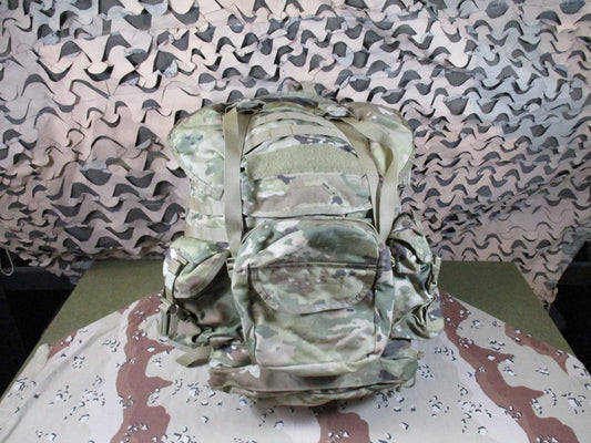 US Military MOLLE II Rucksack 4000 MultiCam Pack w/ Waistbelt & Straps Surplus