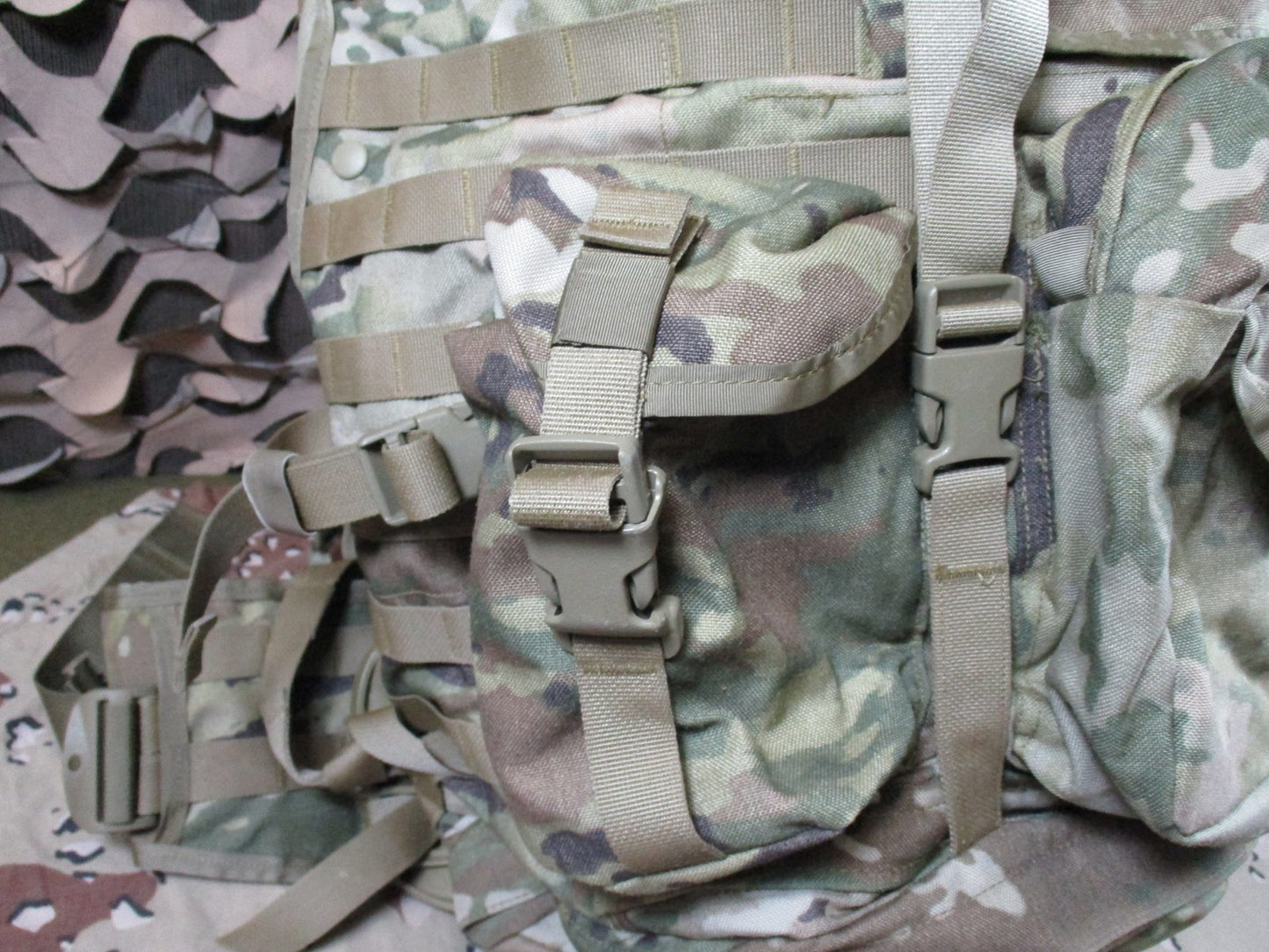 US Military MOLLE II Rucksack 4000 MultiCam Pack w/ Waistbelt & Straps Surplus