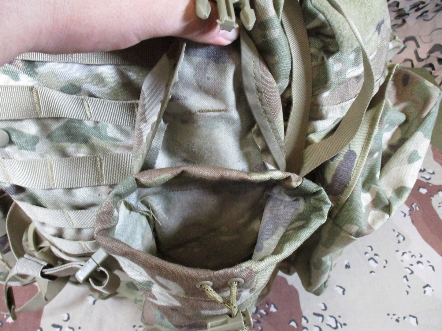 US Military MOLLE II Rucksack 4000 MultiCam Pack w/ Waistbelt & Straps Surplus