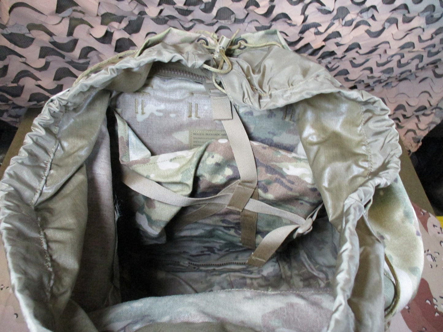 US Military MOLLE II Rucksack 4000 MultiCam Pack w/ Waistbelt & Straps Surplus