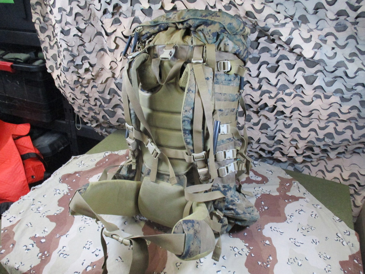USMC ILBE Main Pack Rucksack WOODLAND MARPAT Military Surplus Tactical Gear