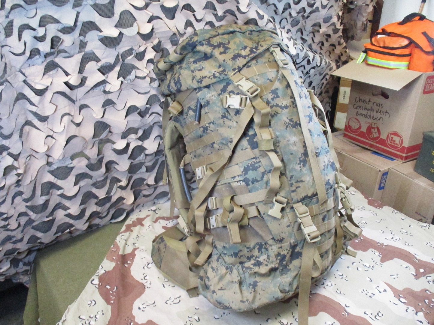 USMC ILBE Main Pack Rucksack WOODLAND MARPAT Military Surplus Tactical Gear
