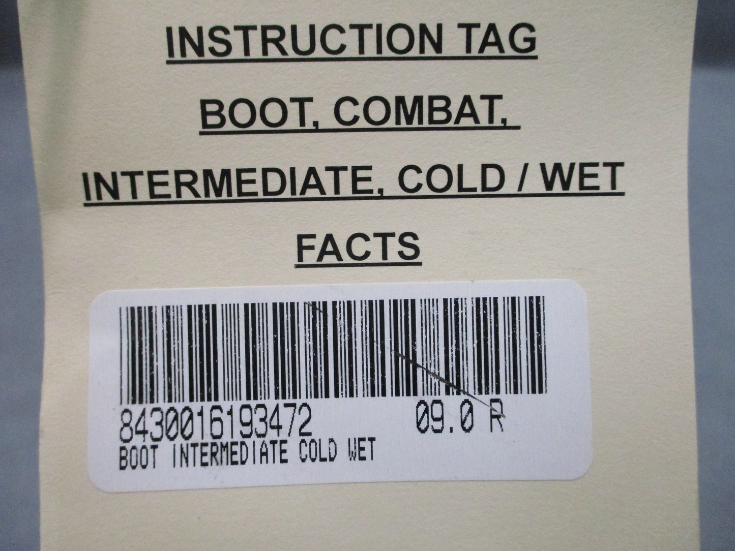 NWT Belleville ICWR Combat Boots Desert Tan NSN Size 9.0 09.0 R 8430-01-619-3472