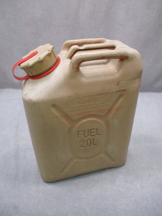DESERT TAN MILITARY FUEL CAN 5 GALLON MFC (EMTPY) STORAGE CONTAINER 20L