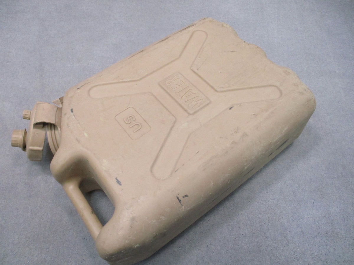 US Military 5 Gallon Water Can - Bronson USA - Desert Tan - Camping Survival