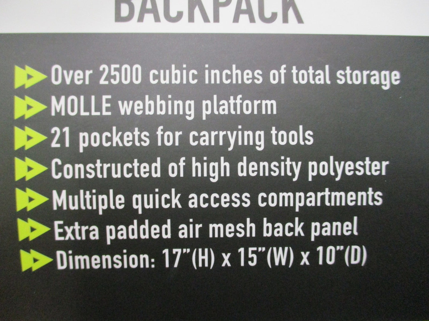 Highland Extreme Tool Backpack HL-BP-32 Heavy Duty MOLLE Storage Bag New