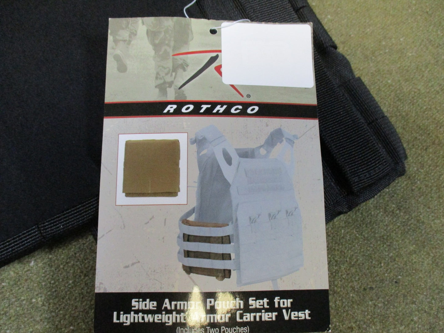 Rothco Side Armor Pouch Set for Lightweight Armor Carrier Vest MOLLE Black New