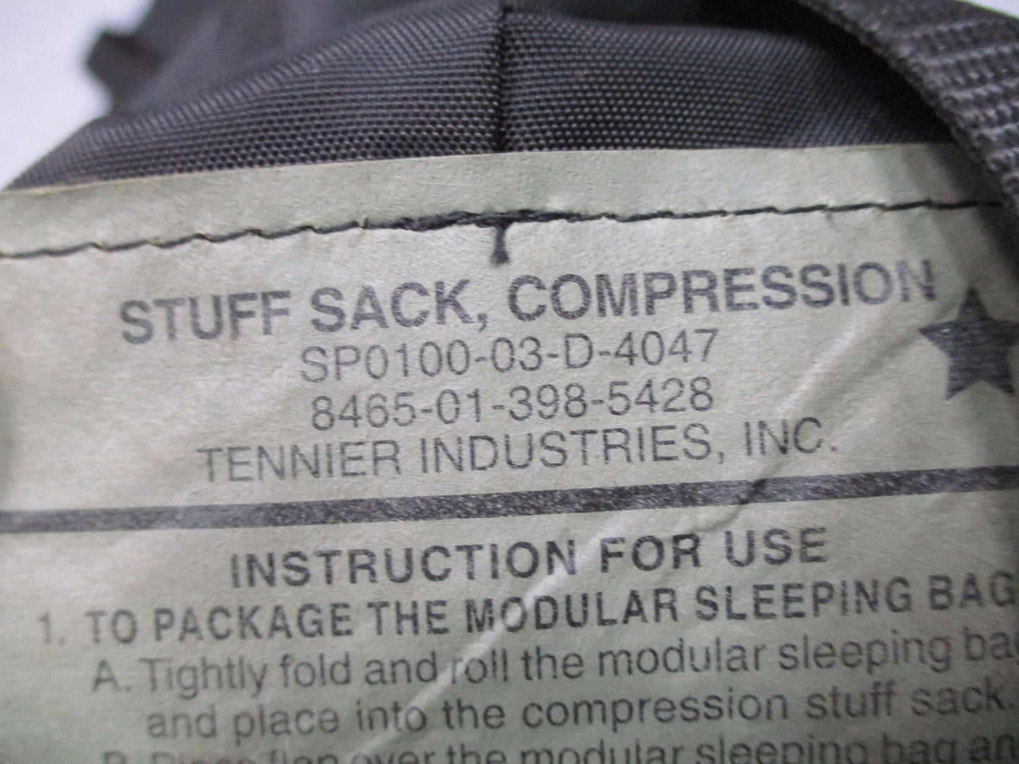 USMC MILITARY 4 PART SLEEPING BAG SYSTEM MSS WOODLAND GORETEX BIVY BLACK/GREEN