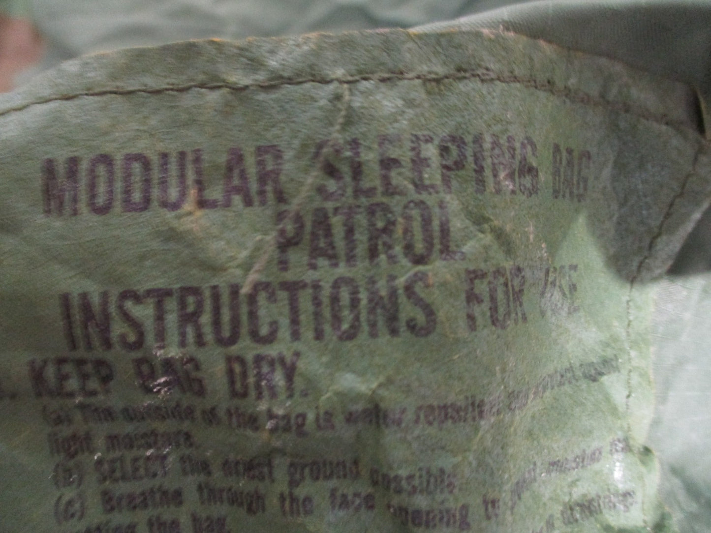 USMC MILITARY 4 PART SLEEPING BAG SYSTEM MSS WOODLAND GORETEX BIVY BLACK/GREEN
