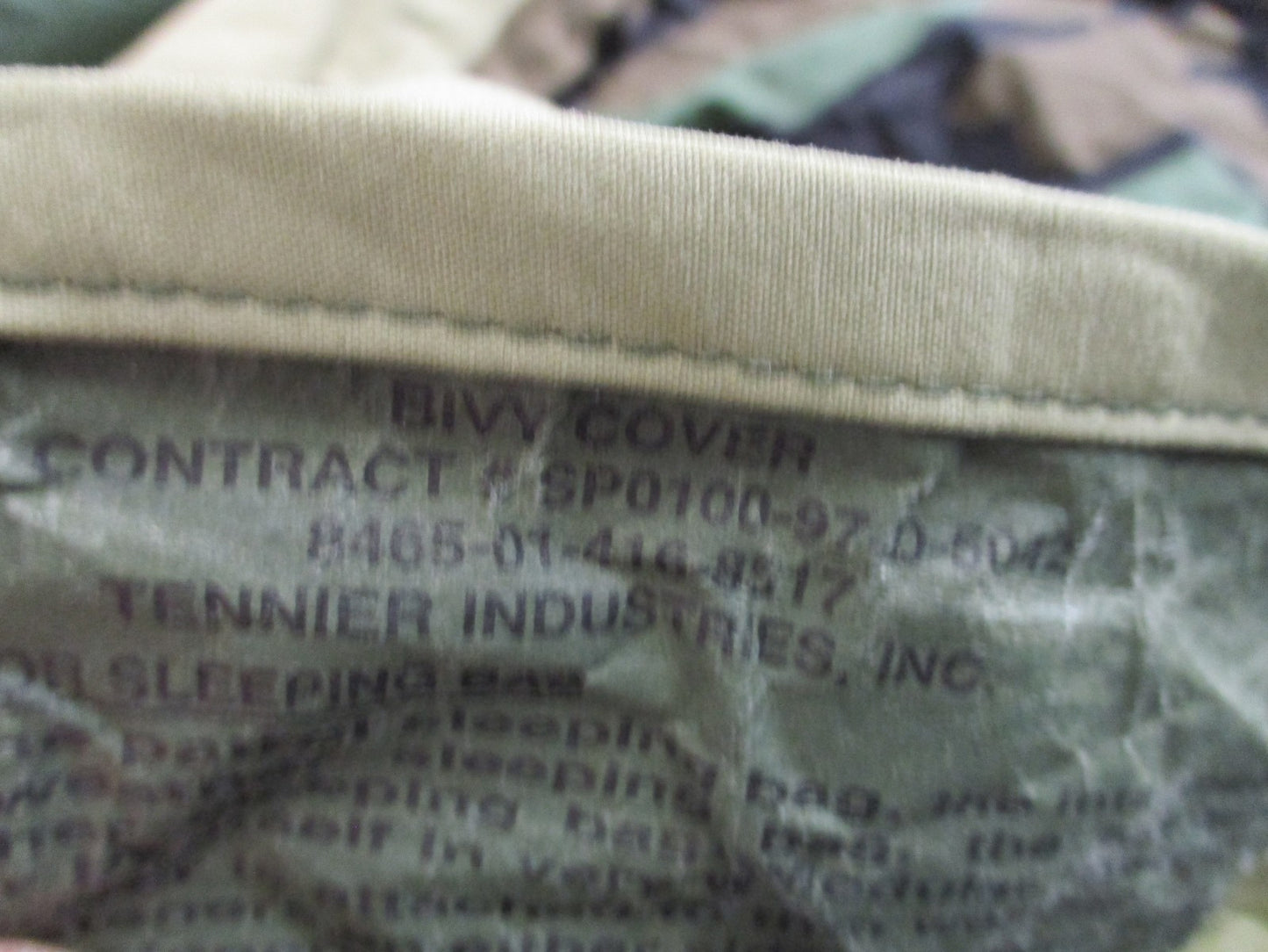 USMC MILITARY 4 PART SLEEPING BAG SYSTEM MSS WOODLAND GORETEX BIVY BLACK/GREEN
