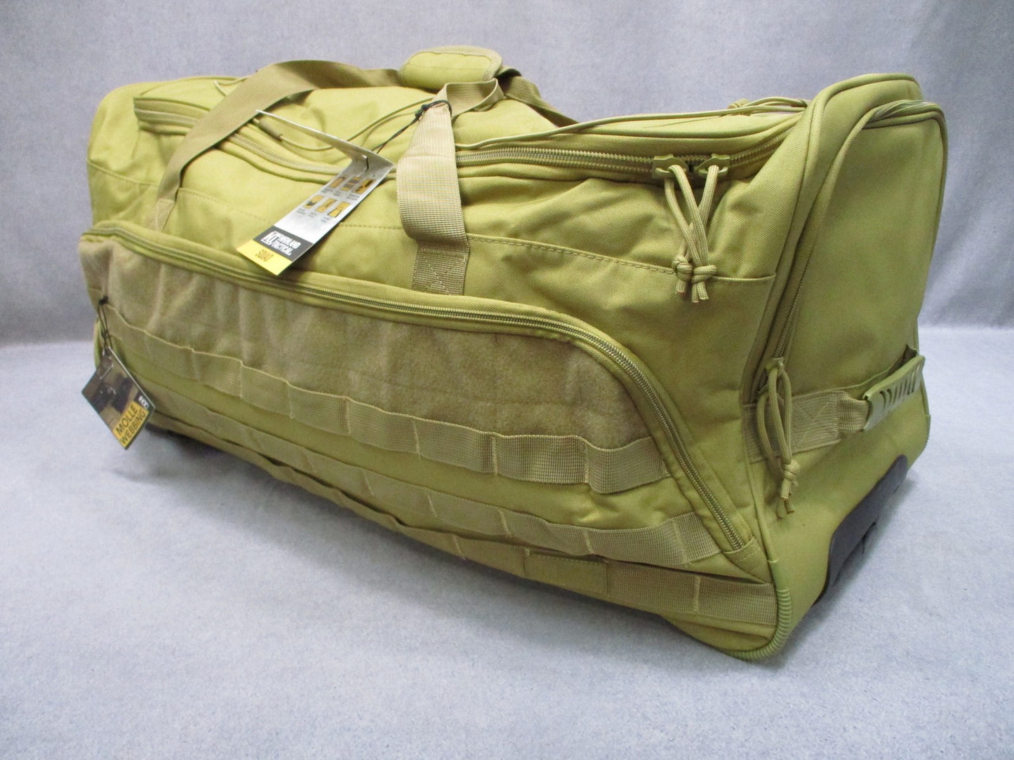 Highland Tactical Squad Rolling Duffel Bag Deployment Loadout Duffle Sea Bag