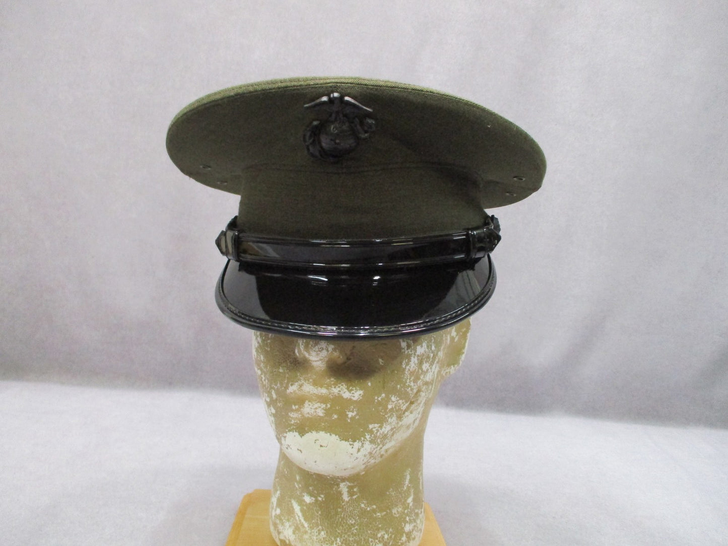 USMC Service Cover Cap Frame Size 6 7/8 Marine Corps Dress Hat EGA Insignia