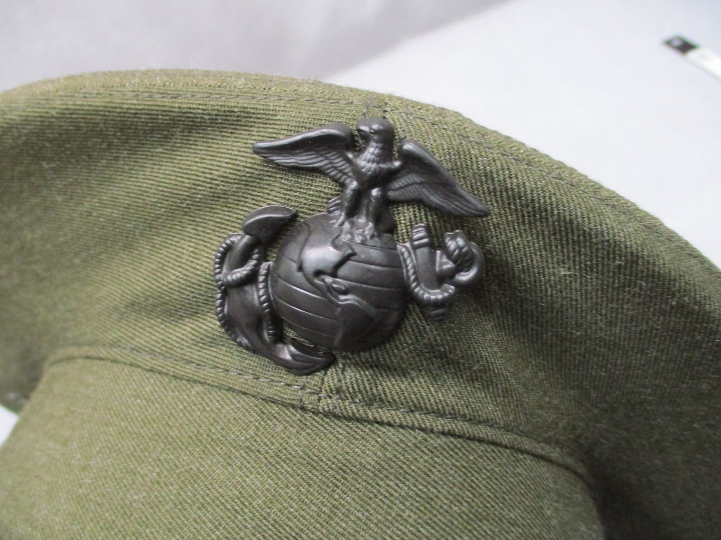 USMC Service Cover Cap Frame Size 6 7/8 Marine Corps Dress Hat EGA Insignia