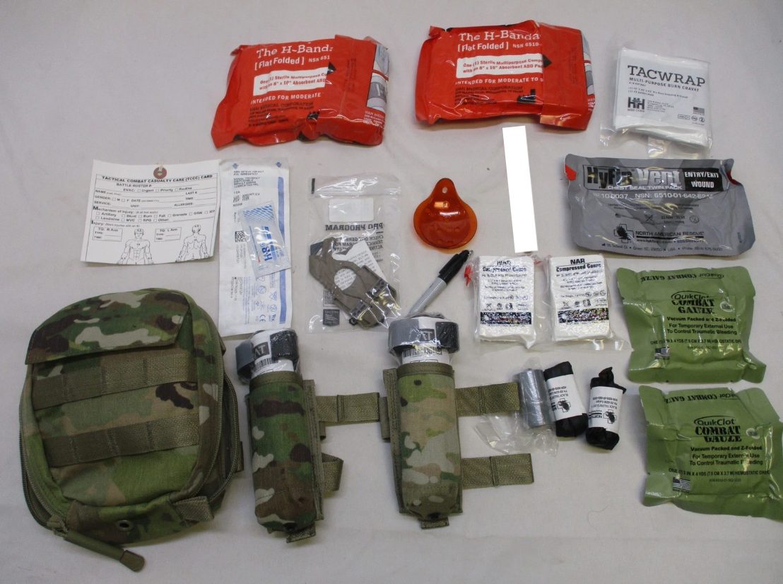 NEW ARMY AIR FORCE OCP IFAK FIRST AID KIT JFAK CAT TOURNIQUET QUIKCLOT EXP.2025