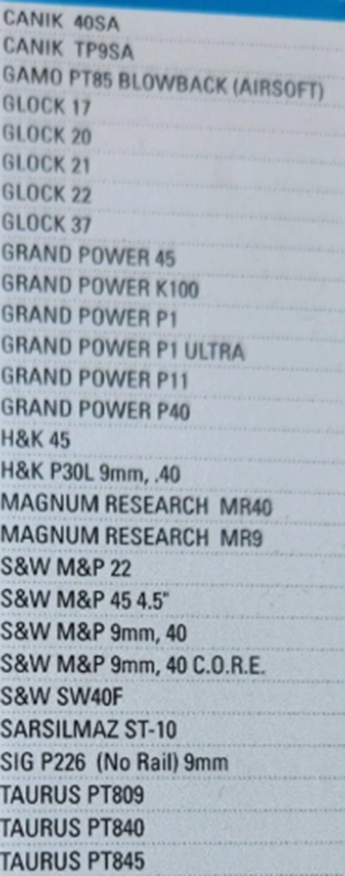 SAFARILAND UNIVERSAL FIT HOLSTER STANDARD SIZE 578 PRO-FIT GLK17, S&W, H&K45, RH - Centex Military Gear