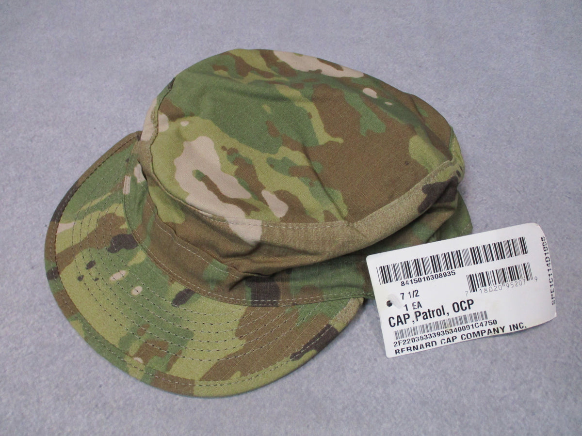 US Army USGI Scorpion OCP Patrol Cap 7 1/2 Bernard NYCO Ripstop 8415-01-630-8935