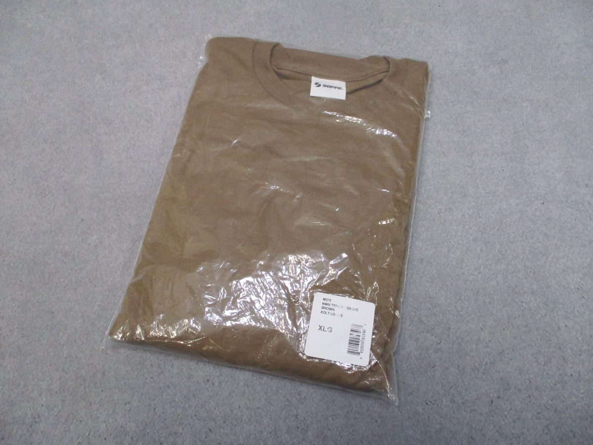 Soffe M375 Navy NWU Type III Coyote Brown Long Sleeve Cotton T-Shirt XL New