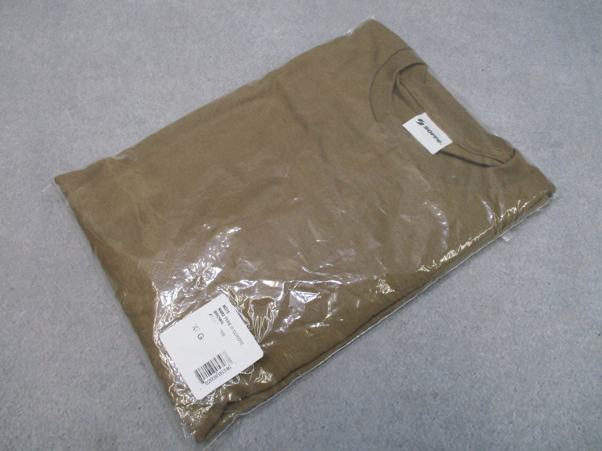 Soffe M375 Navy NWU Type III Coyote Brown Long Sleeve Cotton T-Shirt XL New