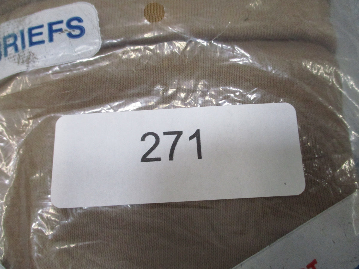 USGI Project America Brown Cotton Briefs Underwear Size 38 3 Pack USA NOS