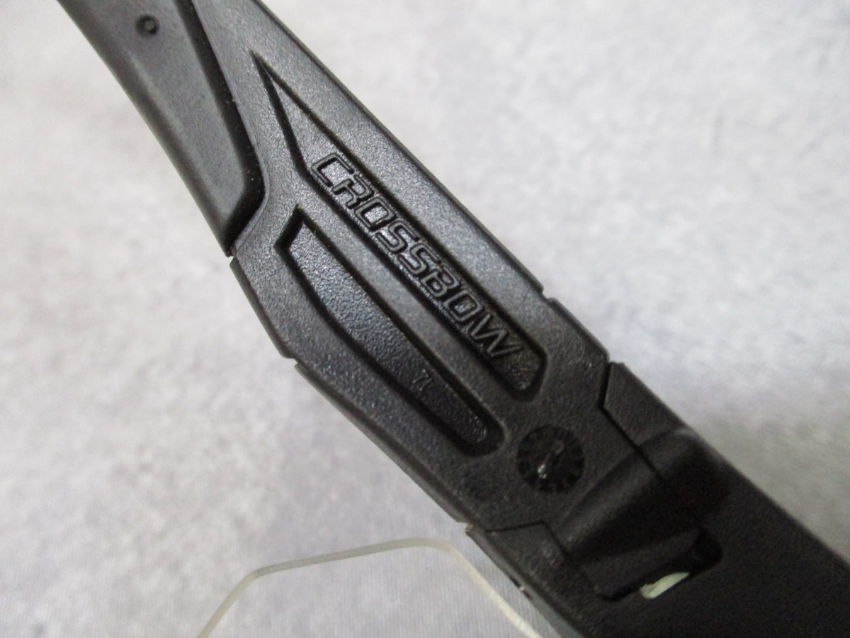 ESS Crossbow Black Safety Glasses Clear Smoke Lenses Hard Case Pouch Used