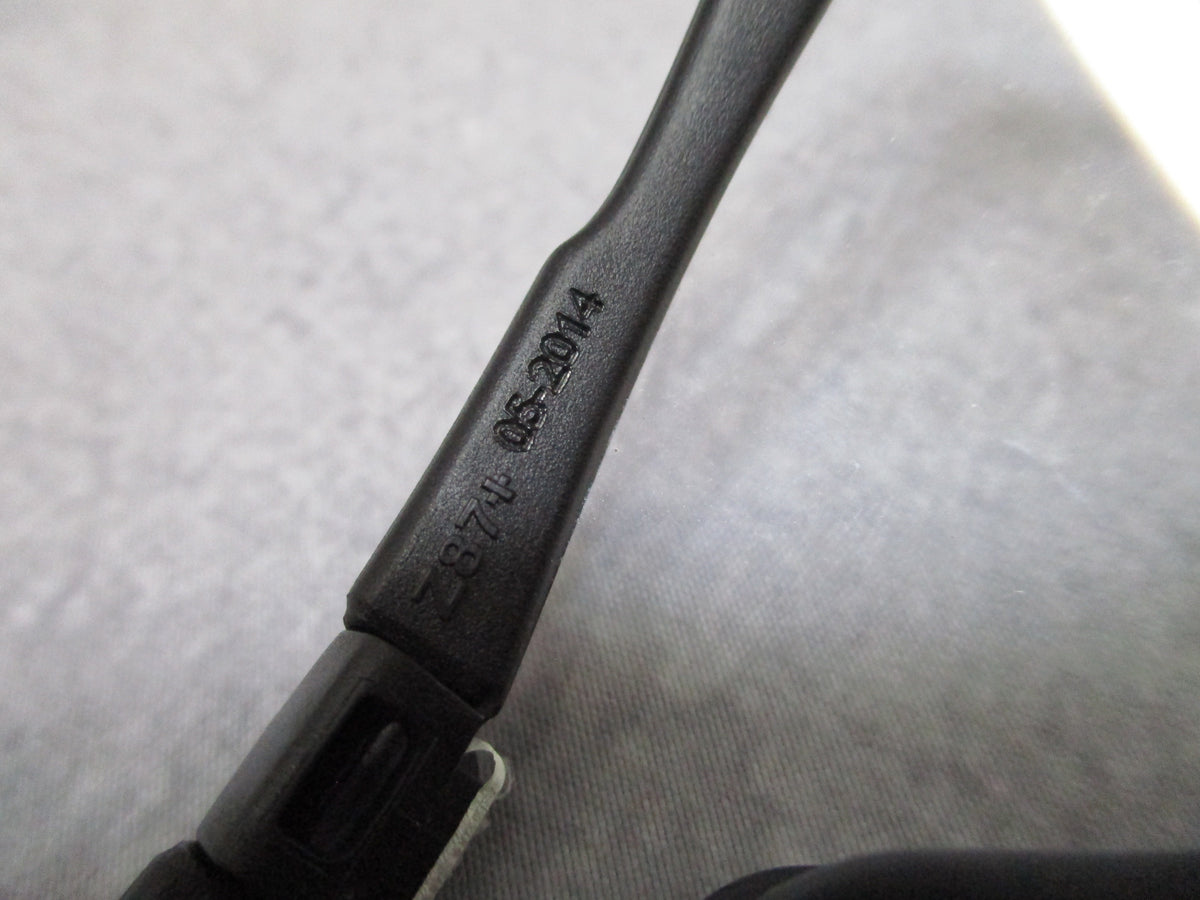 ESS Crossbow Black Safety Glasses Clear Smoke Lenses Hard Case Pouch Used