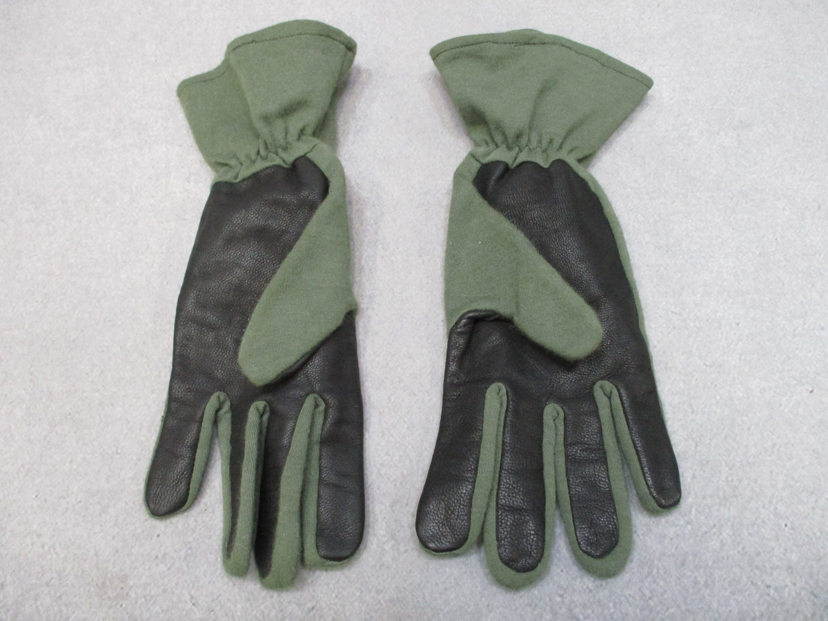 Trophy Full Finger Gloves XL Olive Green Black Long Cuff USA Made New No Tags