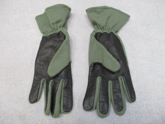 Trophy Full Finger Gloves XL Olive Green Black Long Cuff USA Made New No Tags