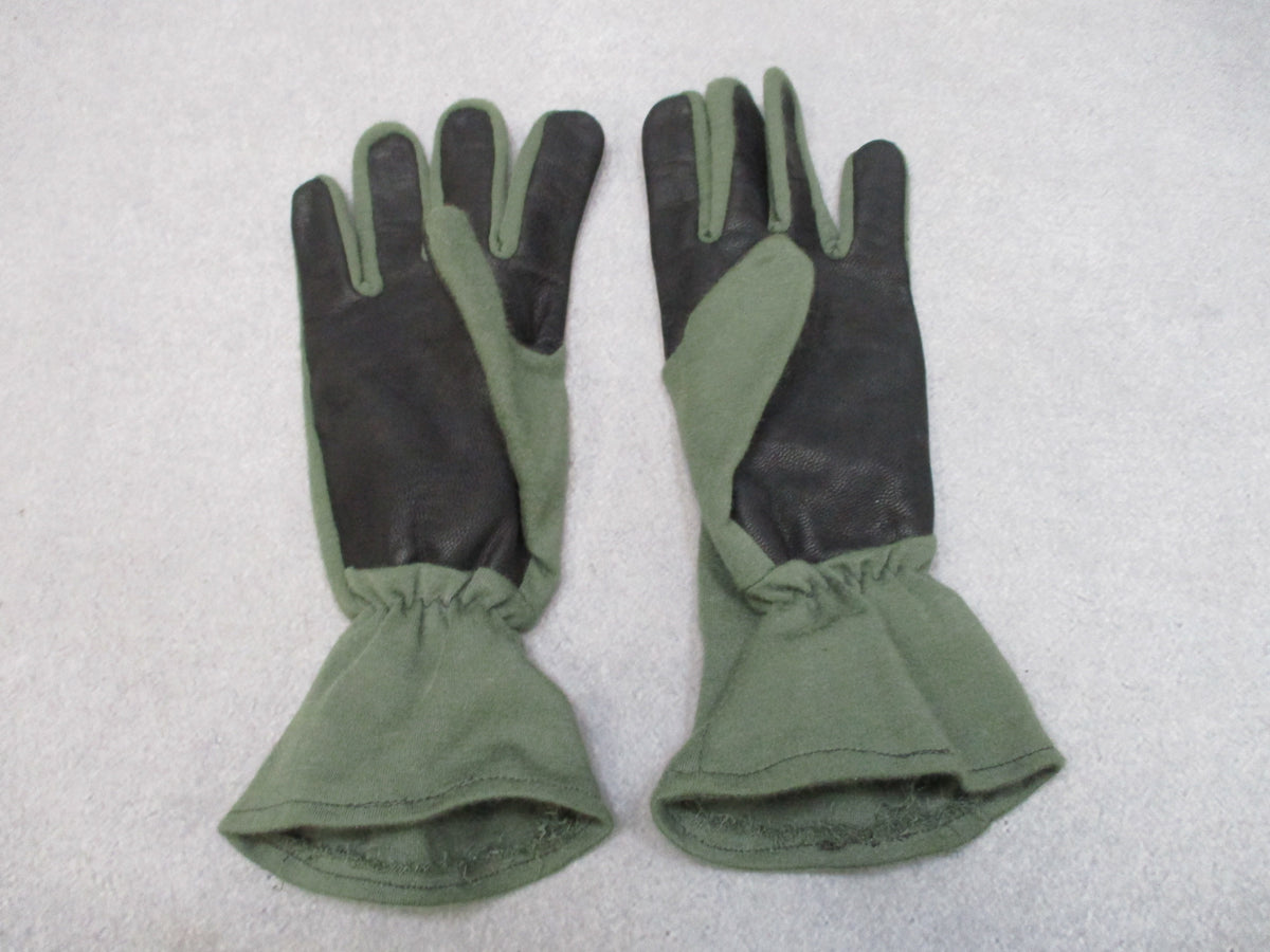 Trophy Full Finger Gloves XL Olive Green Black Long Cuff USA Made New No Tags