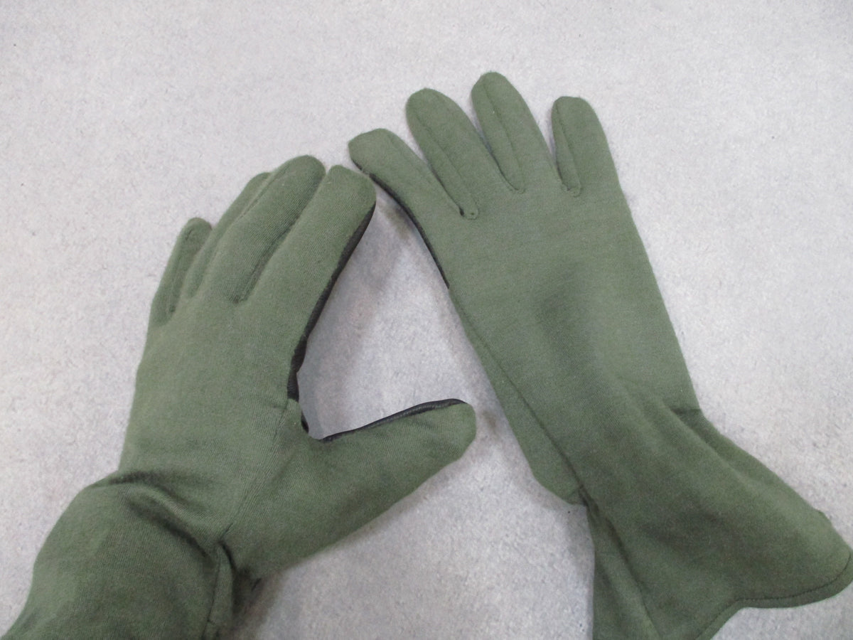 Trophy Full Finger Gloves XL Olive Green Black Long Cuff USA Made New No Tags