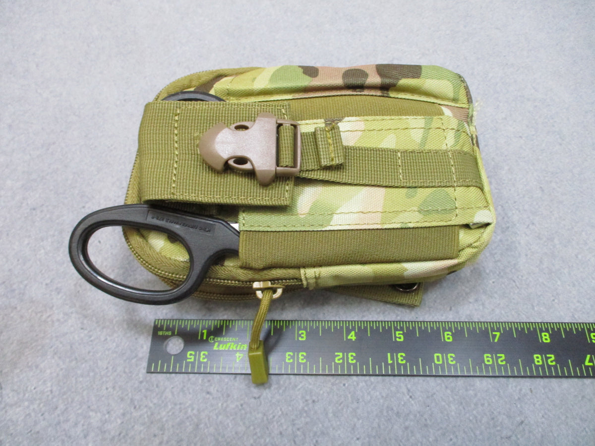 USGI First Aid Medical Supply Kit Military IFAK Shears Gauze Combat Eye Patch