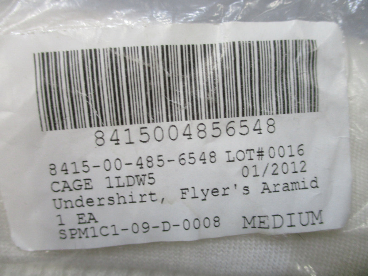 USGI CWU-44P Aramid Flyers Undershirt Medium Cream Thermal Base Layer Top NOS