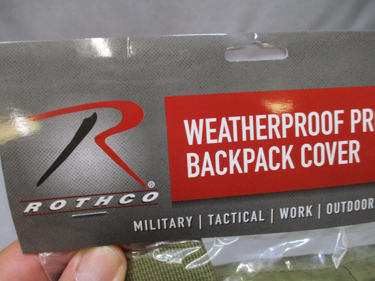 Rothco 10228 Waterproof Backpack Rain Cover Up to 60L Ripstop New
