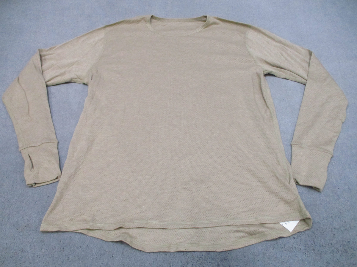Peckham USGI Nomex FR Base Layer Shirt Large Regular Tan Army Undershirt New