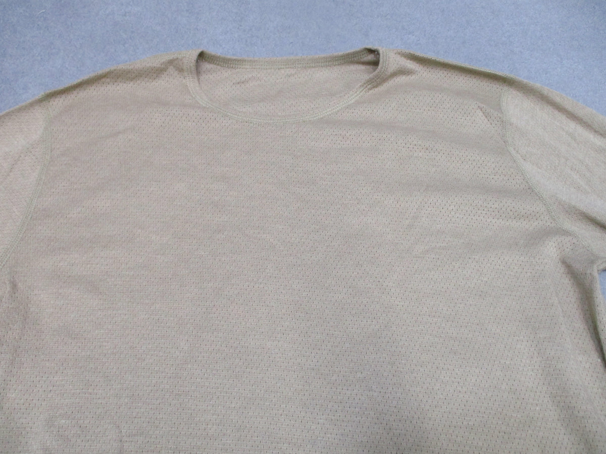 Peckham USGI Nomex FR Base Layer Shirt Large Regular Tan Army Undershirt New