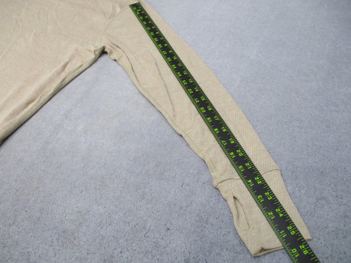 Peckham USGI Nomex FR Base Layer Shirt Large Regular Tan Army Undershirt New