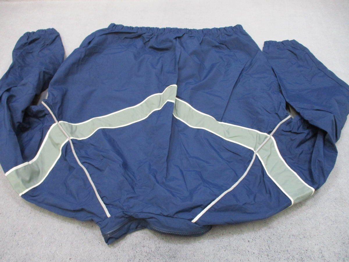 USAF Skilcraft PTU Jacket Large Regular Blue Reflective Hooded Windbreaker