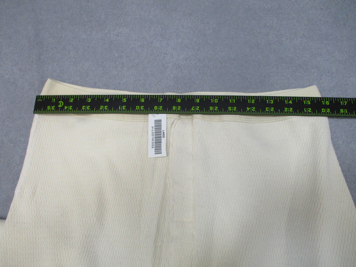 USGI Cotton Thermal Long Johns Large White Extreme Cold Weather Drawers NOS