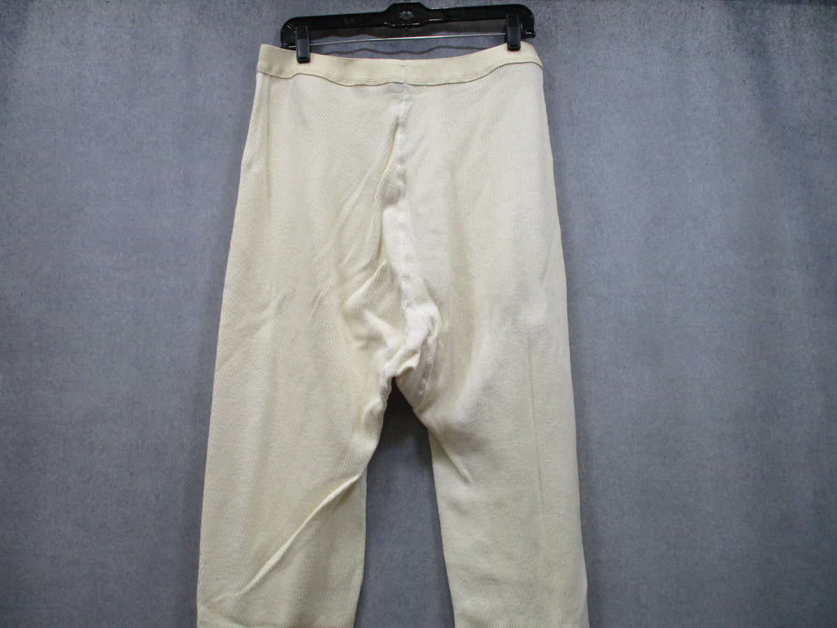 USGI Cotton Thermal Long Johns Large White Extreme Cold Weather Drawers NOS