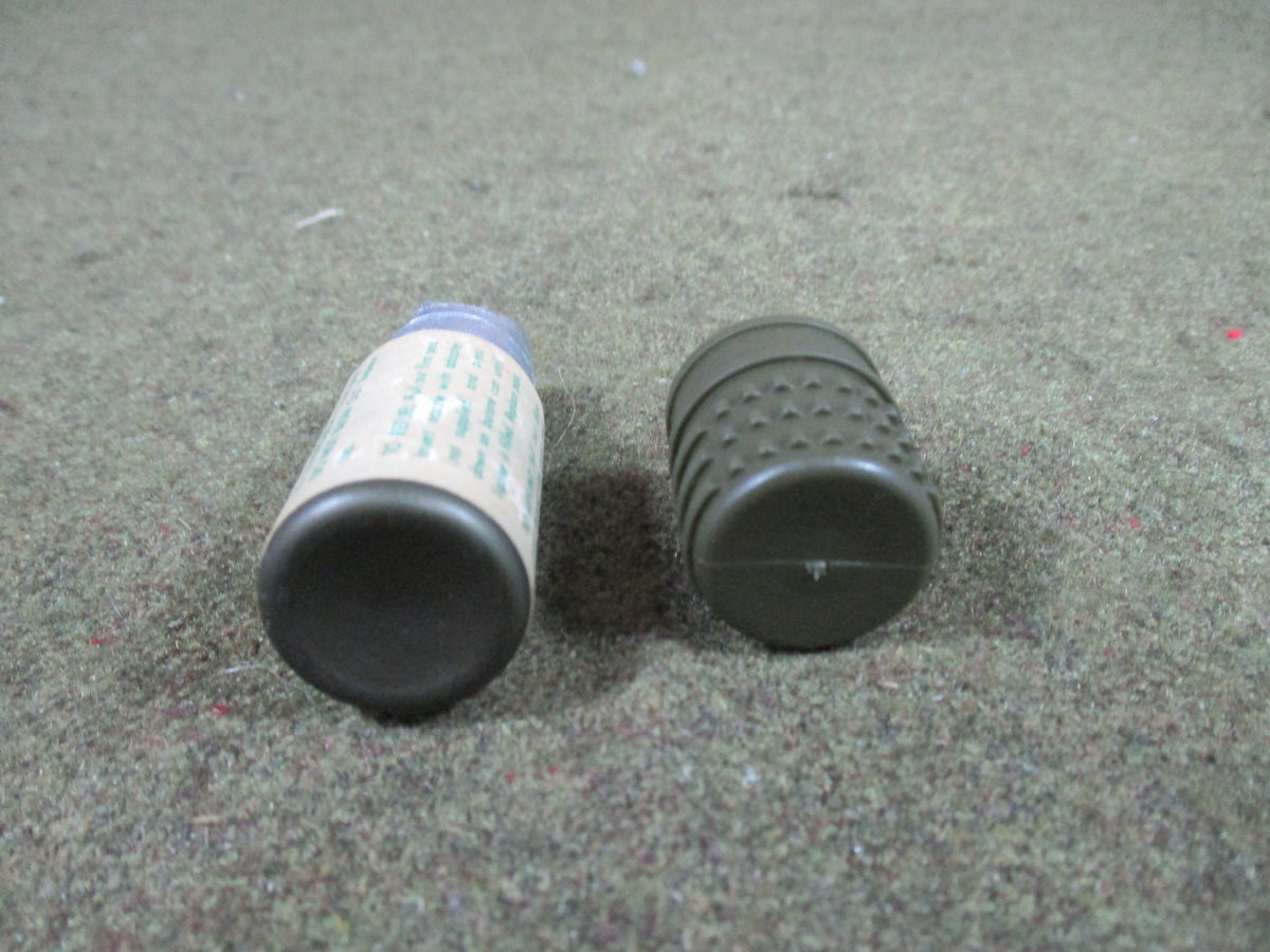 1974 Lifesaver USGI aviator survival lighter firestarter, NOS empty display piece, front view