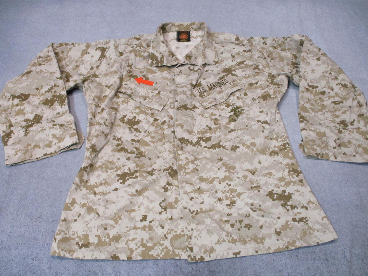 USMC Desert MARPAT MCCUU Blouse Medium Regular American Apparel Used Fair - Centex Military Gear