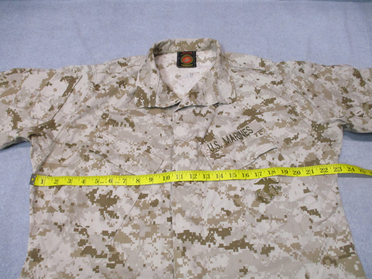USMC Desert MARPAT MCCUU Blouse Medium Regular American Apparel Used Fair - Centex Military Gear