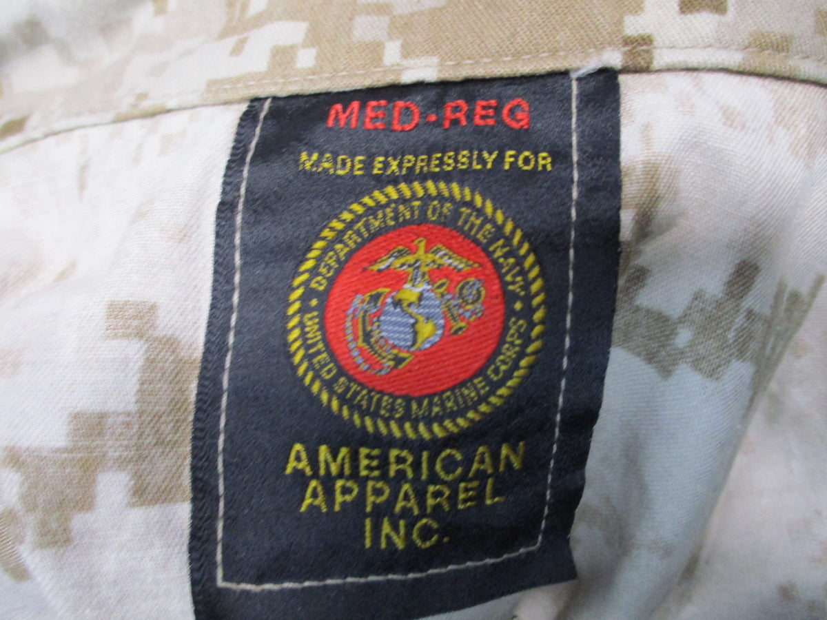 USMC Desert MARPAT MCCUU Blouse Medium Regular American Apparel Used Fair - Centex Military Gear