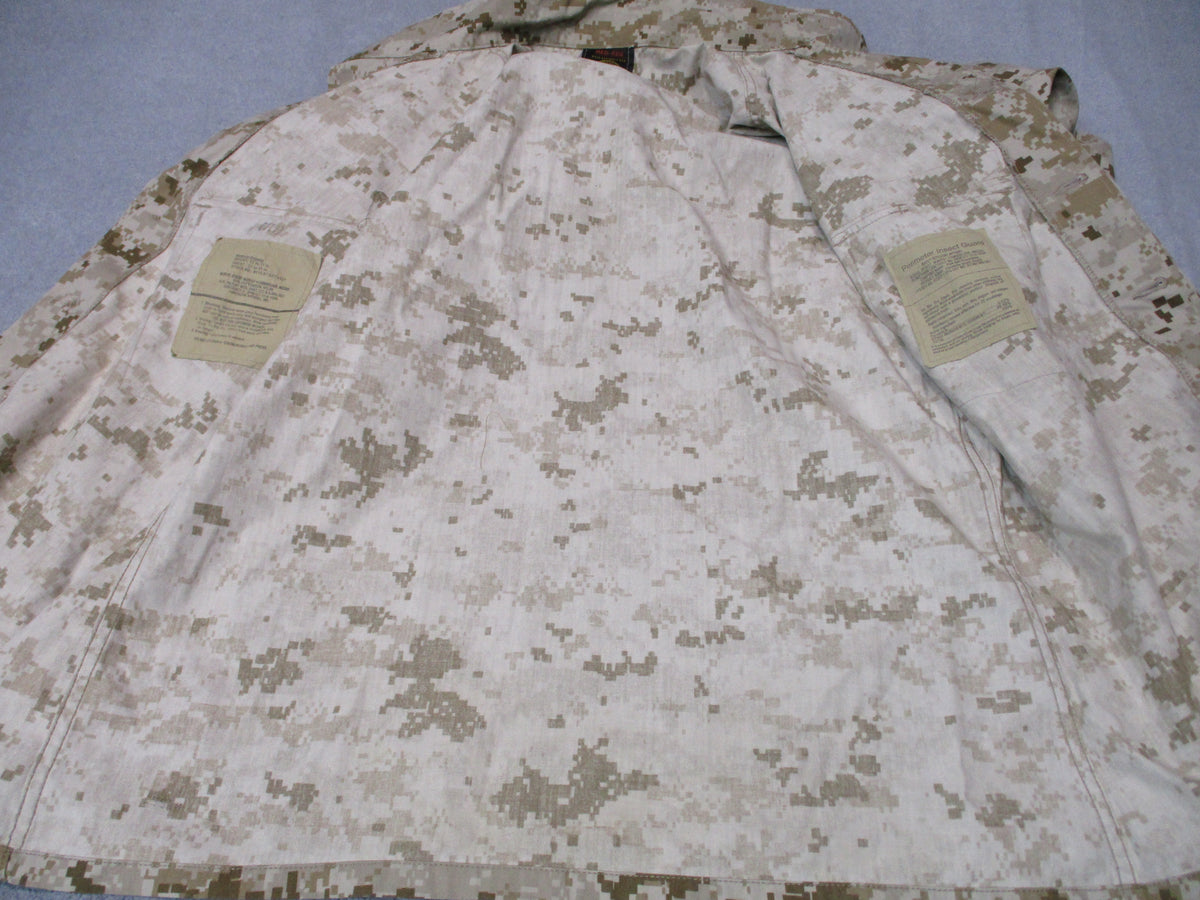USMC Desert MARPAT MCCUU Blouse Medium Regular American Apparel Used Fair - Centex Military Gear