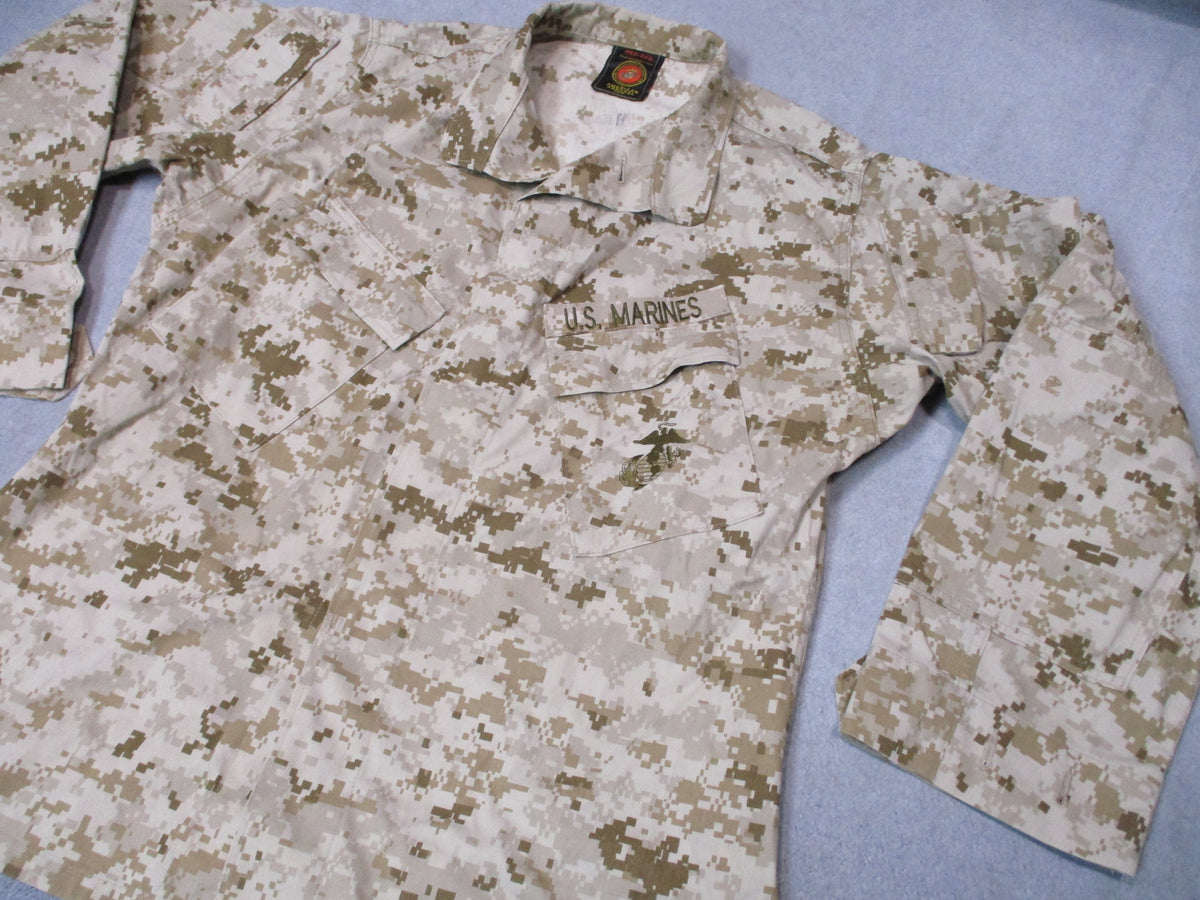 USMC Desert MARPAT MCCUU Blouse Medium Regular American Apparel Used Fair - Centex Military Gear