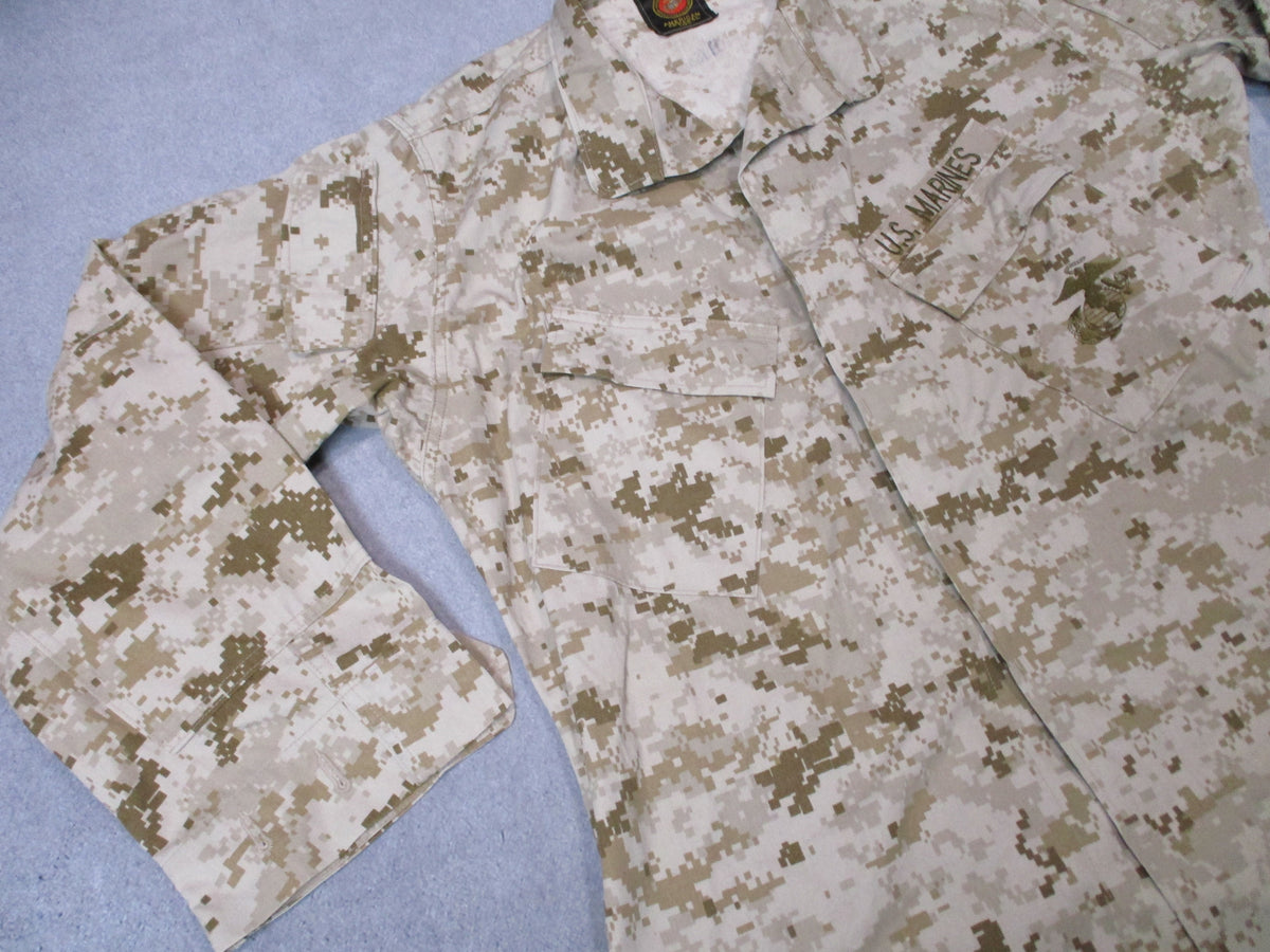 USMC Desert MARPAT MCCUU Blouse Medium Regular American Apparel Used Fair - Centex Military Gear